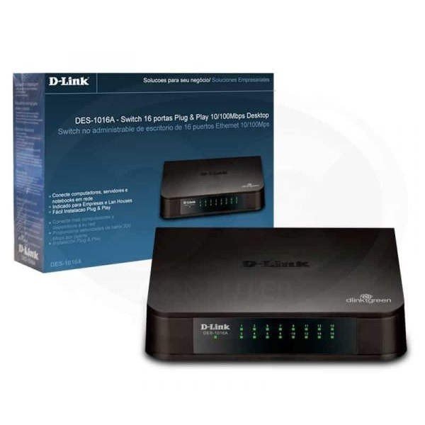 Switch Ethernet D Link DES-1016A