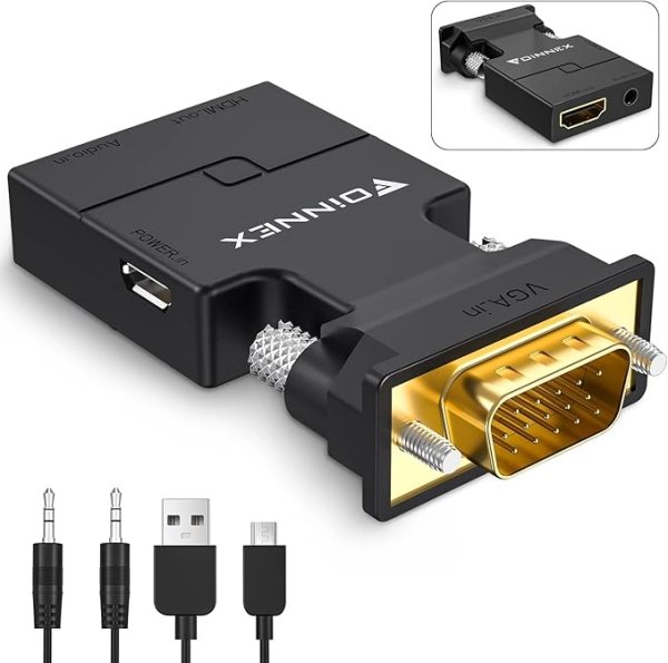 Convertisseur VGA - HDMI compact (VGA out HDMI in/HDMI in VGA out)