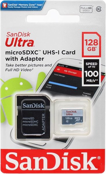 Carte mémoire microSD 128 Go
