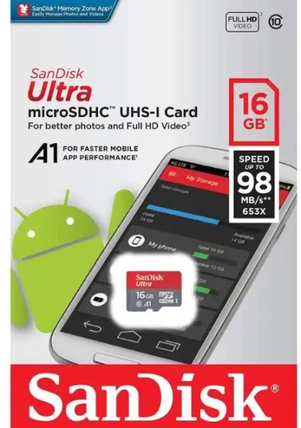Carte mémoire microSD 16 GO