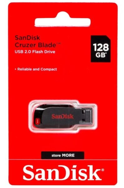 Clé USB SanDisk Cruzer Blade 2.0 128 GO
