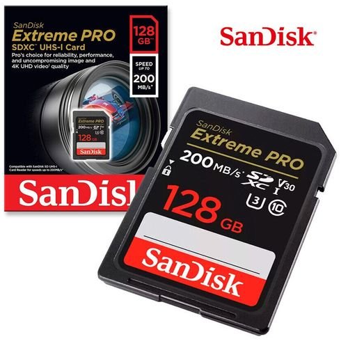 Carte mémoire Sandisk Extreme pro 128 GB