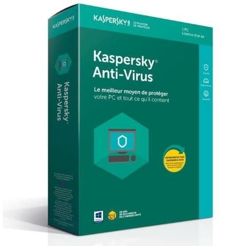 Coffret Kaspersky Antivirus 2 postes
