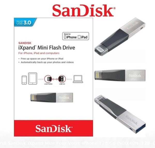 Clé USB SanDisk iXpand (OTG iPHONE) 32 GO