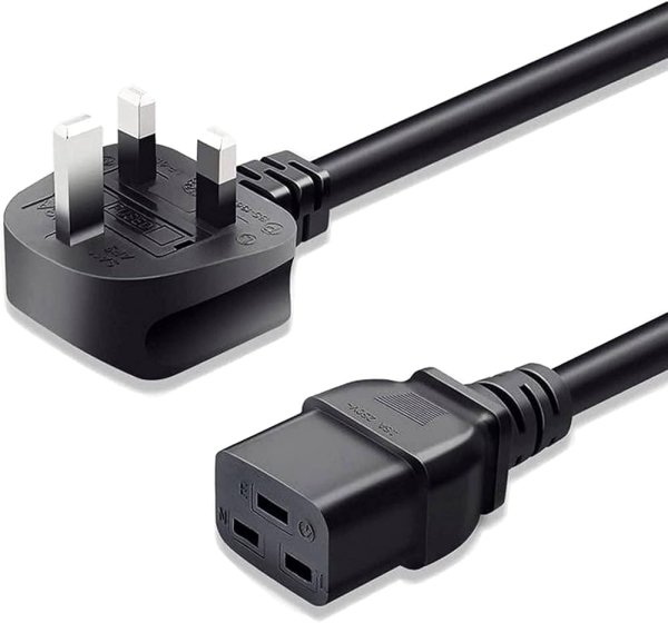 Power cord UK to C19