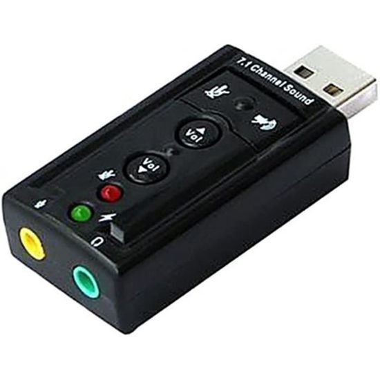 Carte son sans fil virtuelle USB 7.1 Canaux