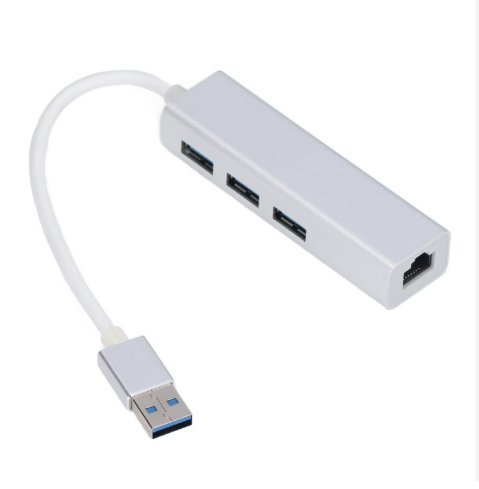 HUB USB AVEC ADAPTATEUR ETHERNET 3 PORTS