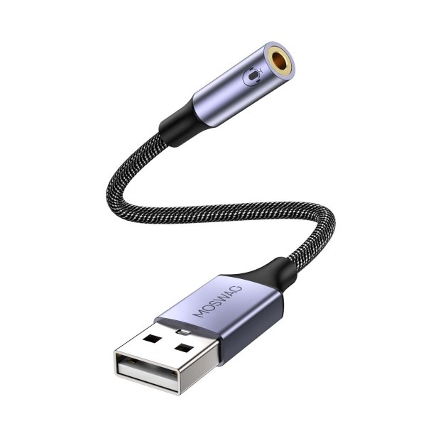 Adaptateur de carte son externe USB 2.0 vers Jack 3.5